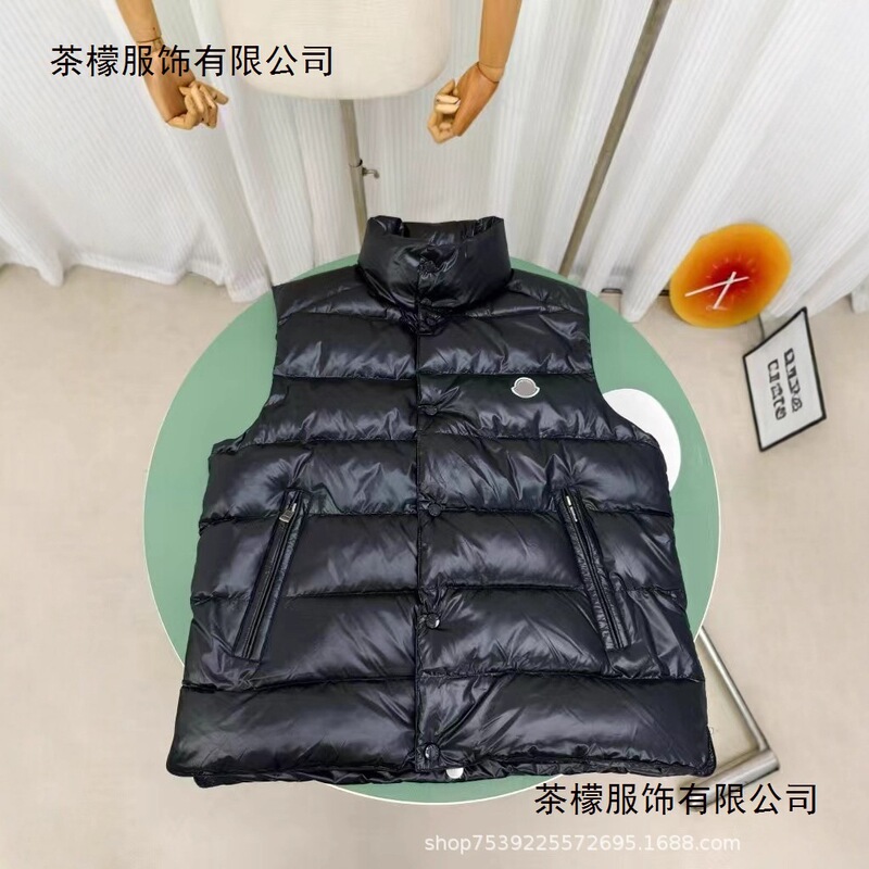 High-End Tib94 Style Moncler Maya Stand Collar Small Logo down Jacket Vest Unisex Warm Winter Coat Vest