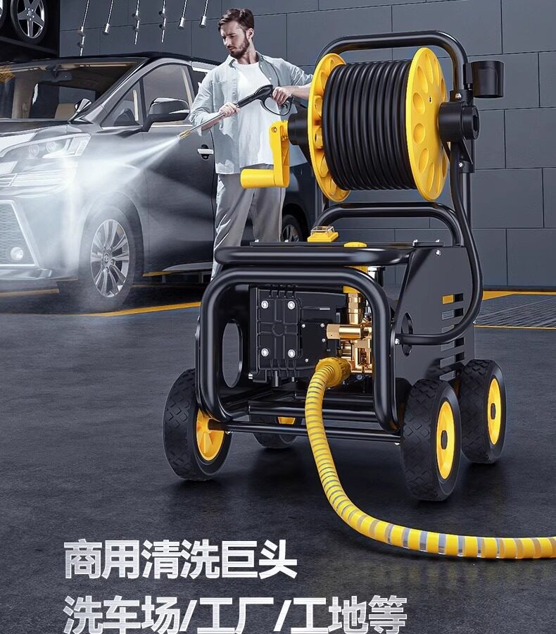 Delixi Electric Car Washing Machine Cleaning Machine Water Gun for Home and Commercial Use, Car Wash Shop, Farm, 220V Ultra-High Pressure Water Gun
