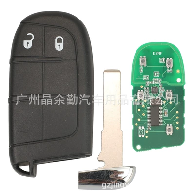 4A for Jeep Freedom Man Guide 2/3/4/5 key smart card key remote control key 433 MHZSPI22 (Car Keys) - guide-2-keys