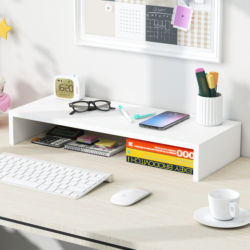 Desktop Computer Monitor Stand Riser Office Desk Organizer Laptop Holder Riser