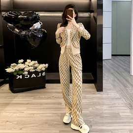2026年秋冬休闲运动套装女新款时尚减龄爆款卫衣洋气阔脚裤两件套