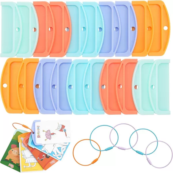Cross-Border New Product: Reusable Plastic Card Holder Suitable for Yoto Cassette Rings, Portable Card Holder