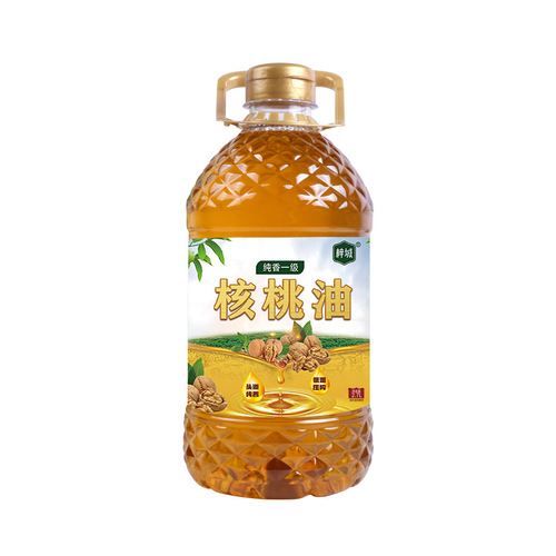 Manufacturer wholesale pure walnut oil 2.7L large barrel low temperature cold pressed edible oil household commercial walnut oil on behalf of