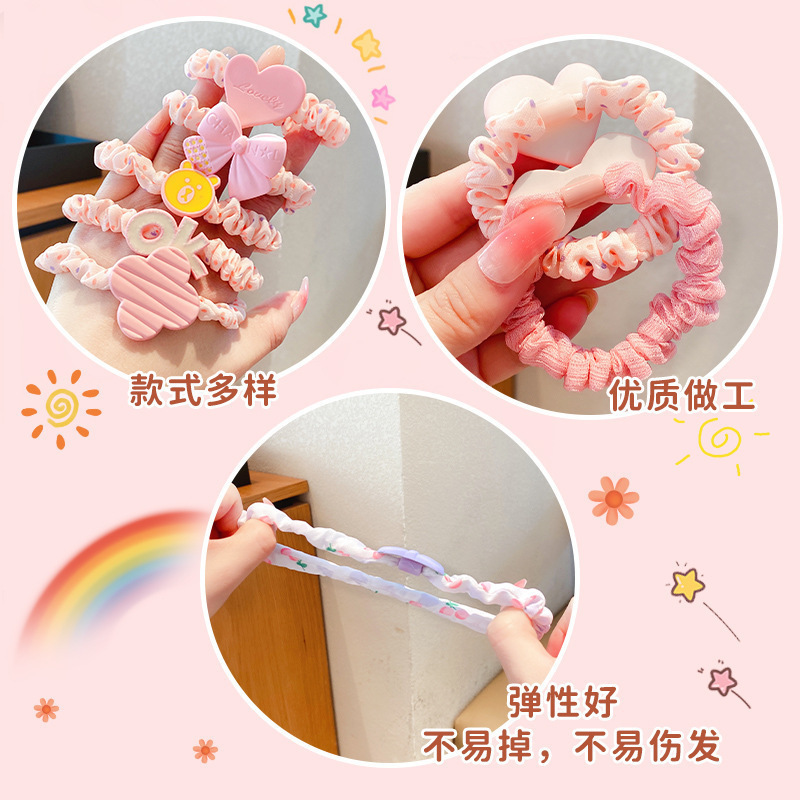 儿童发饰发圈可爱宝宝发绳小女孩橡皮筋女童头绳卡通头饰批发韩版|undefined