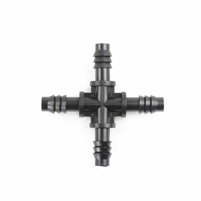 812 conector de riego por goteo de micro-spray de jardinería de balcón capilar 8 / 12 conector de tubo capilar 9 / 12 cuadrangular