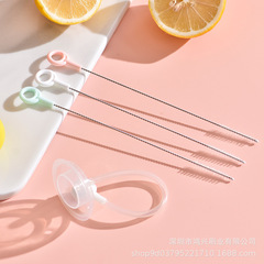 Baby Sipper Cleaning Brush Bottle Brush Cleaning Sipper Brush 304 Stainless Steel Brush Household Stainless Steel Test Tube Brush