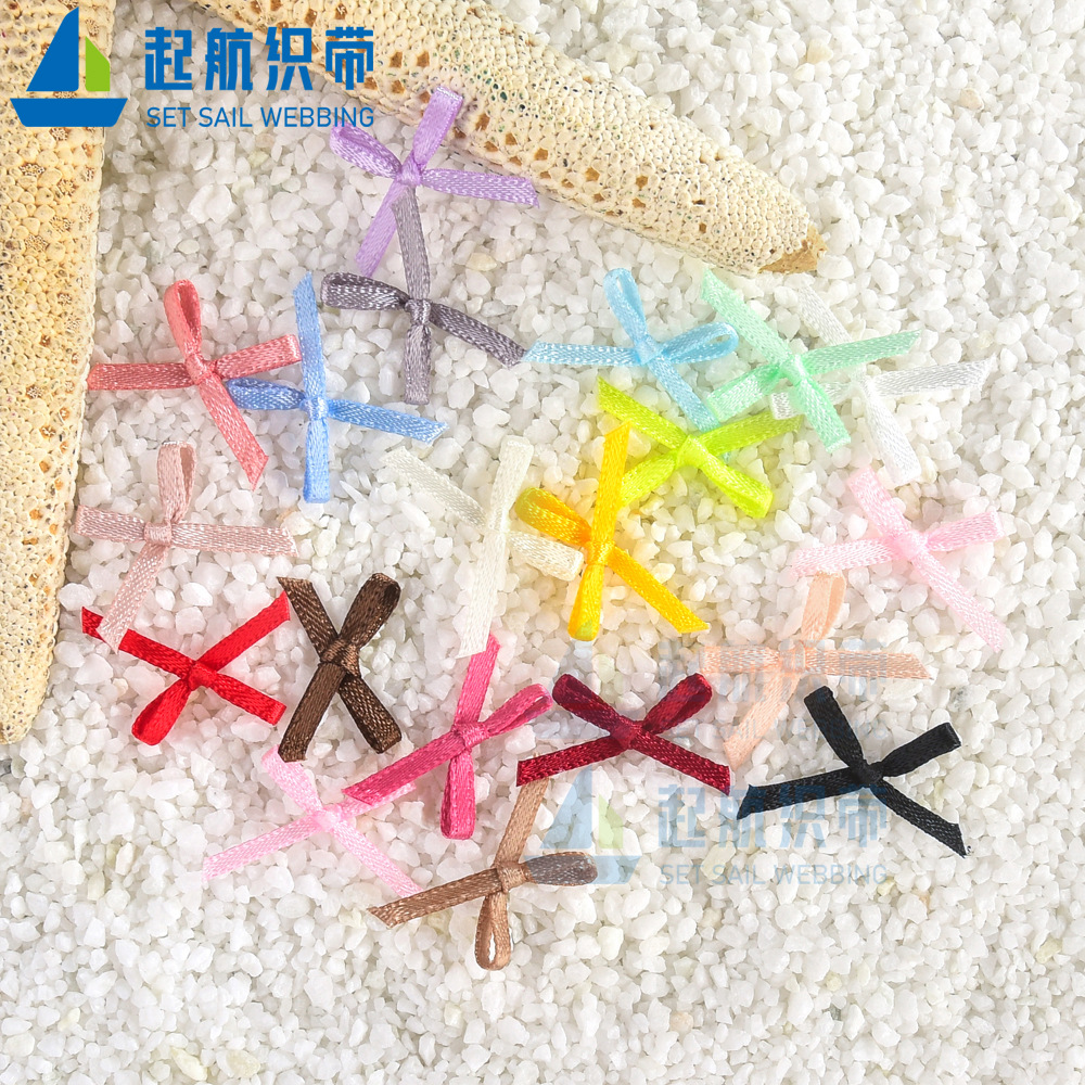 0.2cm美甲布藝蝴蝶結飾品 法式少女絲帶領結指甲DIY裝飾品批發