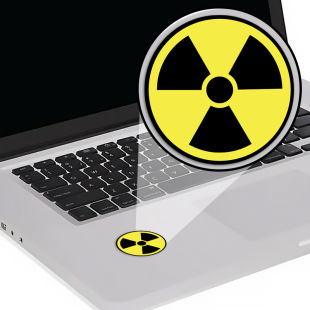 Amazon cross-border hot radiation logo stickers applicable to laptop mobile phone stickers