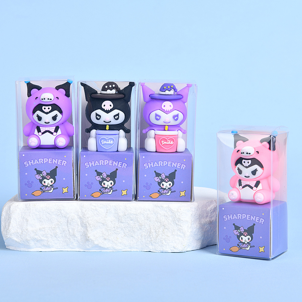Cute Cartoon Kulomi creativo estudiante sacapuntas lápices sacapuntas para estudiantes de primaria y secundaria premios de papelería al por mayor