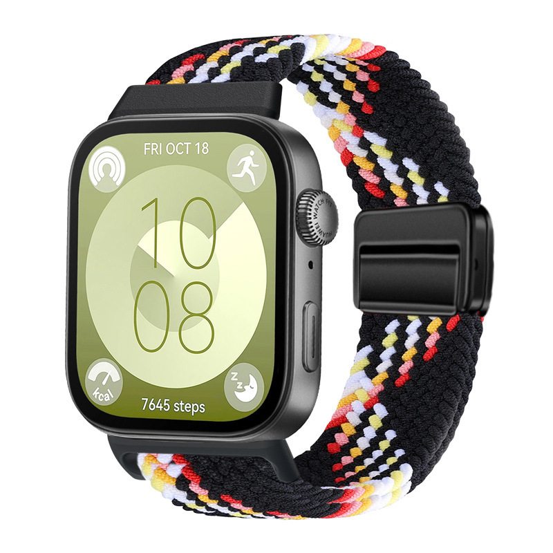 華為watch Fit4磁気ボタン編みバンドhuawei watch fit3/4proバンドに適しています|undefined