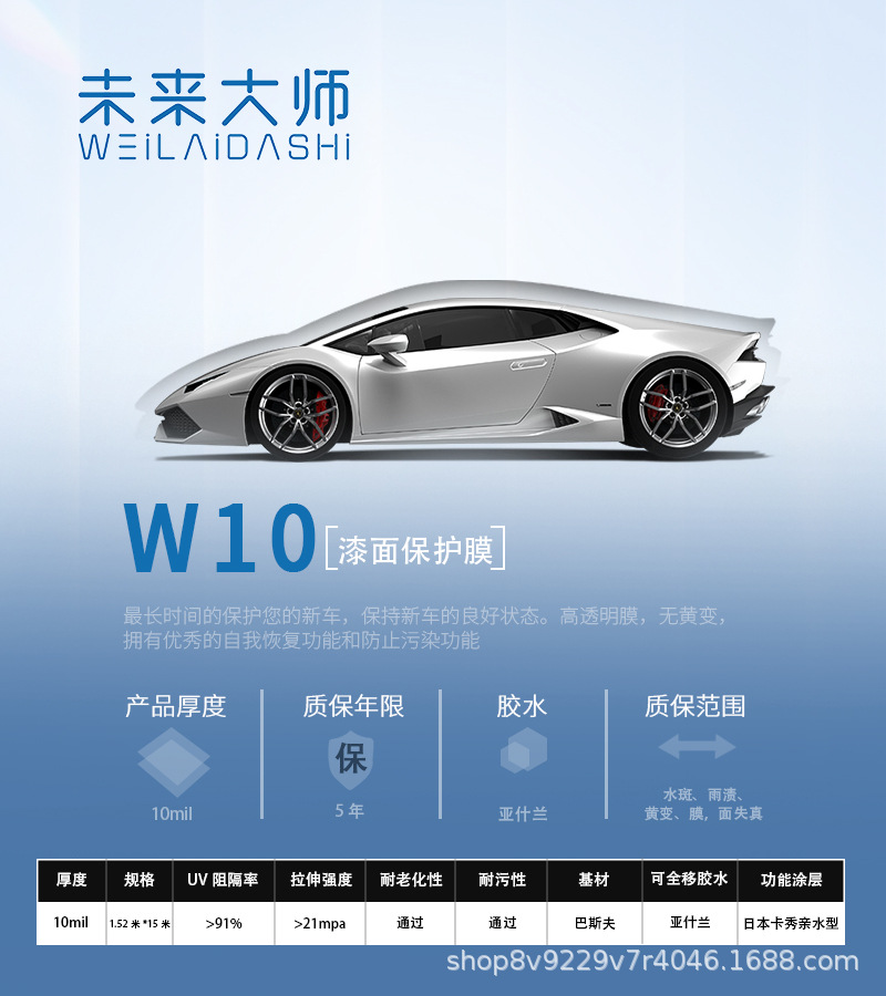 Weilai Dashi – Car paint protective film Car Invisible Film - clear-15241505