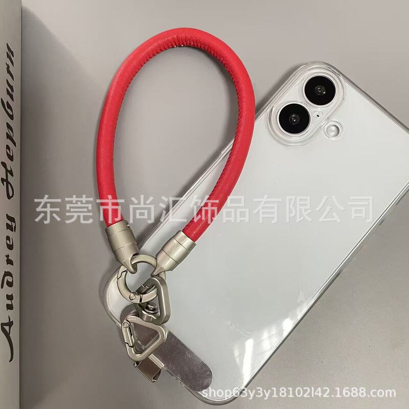 超迁皮手机挂绳短款高级耐用防摔防丢时尚跨境出口高颜值手机挂链|undefined