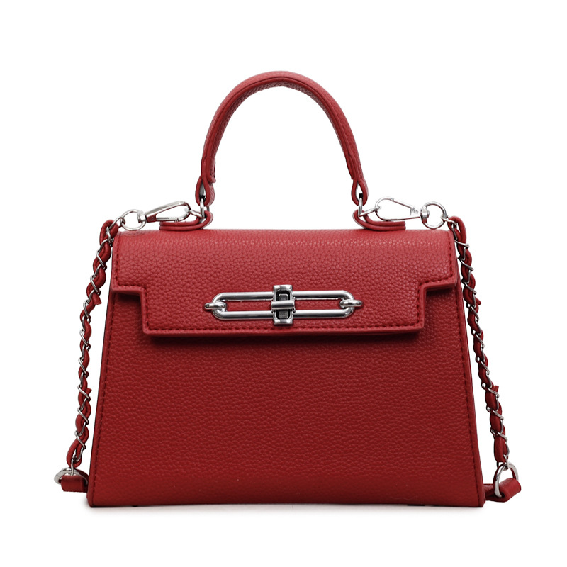 Kelly bolso mujer 2026 nueva cadena bolso de mujer estilo europeo y americano textura diaria simple bolso de hombro pequeño