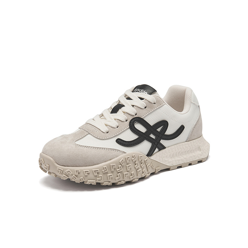 Zapatillas deportivas Augusden de suela gruesa estilo retro para mujer, novedad primavera 2026, estilo ballet, zapatillas deportivas informales tipo dad sneakers.