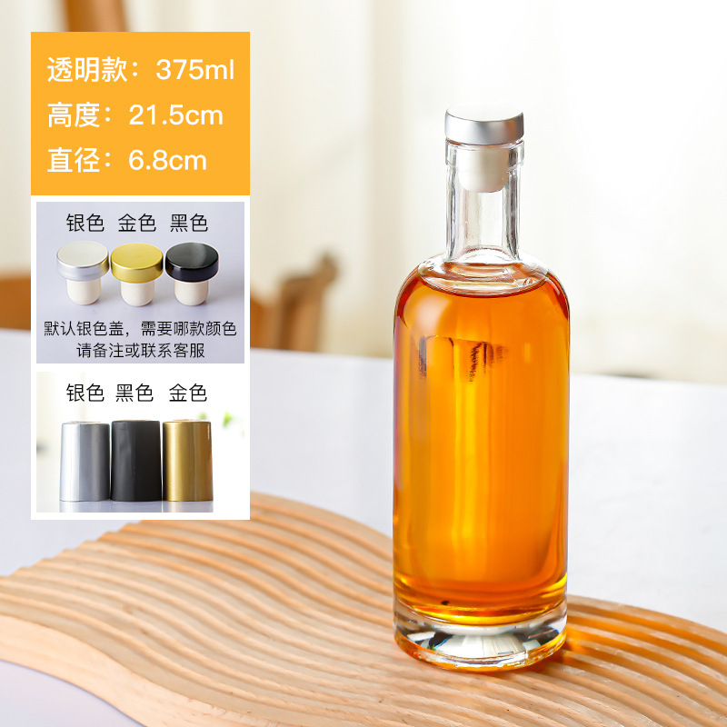 Botellas de vodka al por mayor botellas de vino de vidrio transparentes botellas vacías botellas de vino de frutas botellas de vino de hielo selladas botellas de vino de fabricación propia