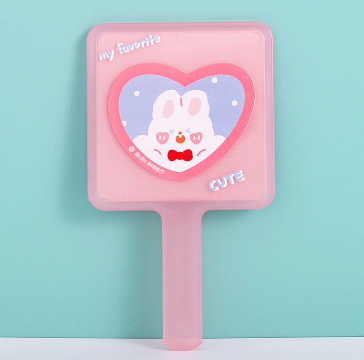 Cute Heart Shape Plastic Mirror 1 Piece display picture 2