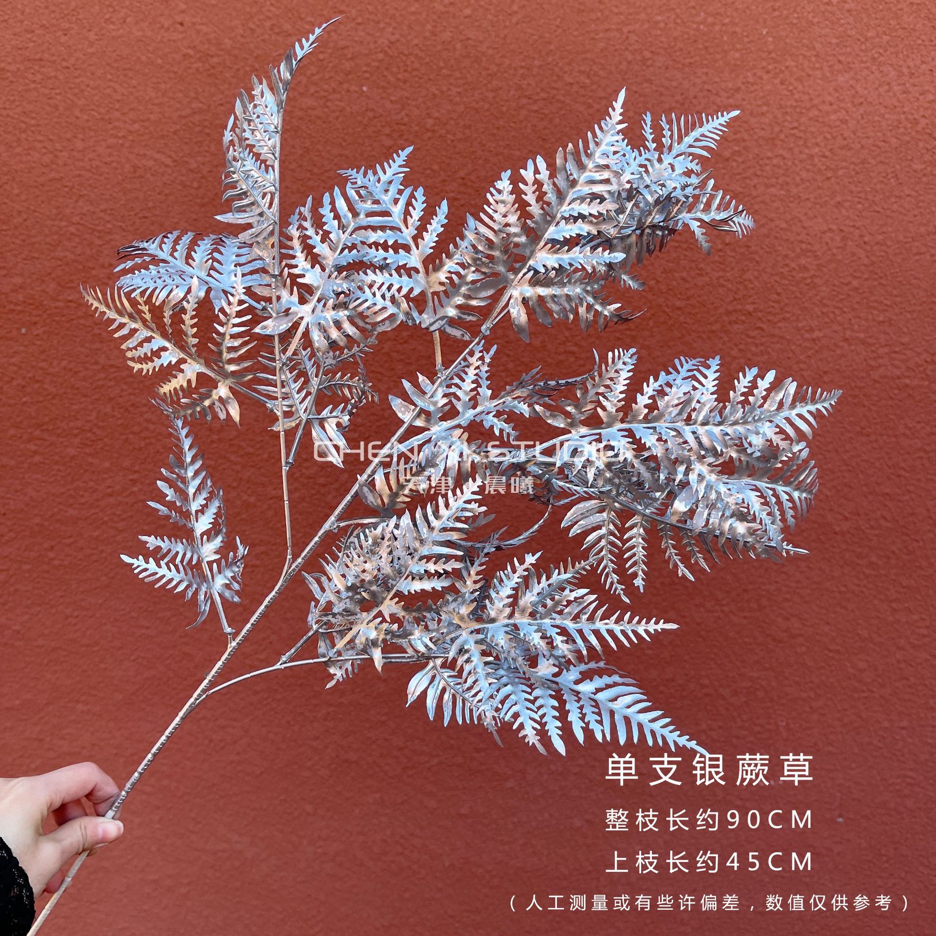 높은 가지와 잎