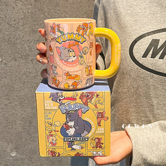 トムとジェリーマグトムジェリー女の子ウォーターカップホームセラミックカップカップルコーヒーカップ誕生日ギフト