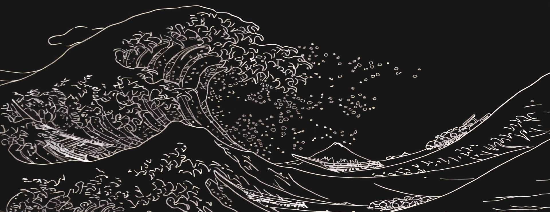 Large Gaming Mouse Pad Alfombrilla de ratón Tableta transfronteriza Amazon Super Wave Mantel al por mayor