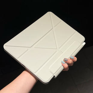 Y folding flat ipad11 inch protective cover iPadPro13 inch multi-function bracket suction pen 12.9 anti-bending protective cover