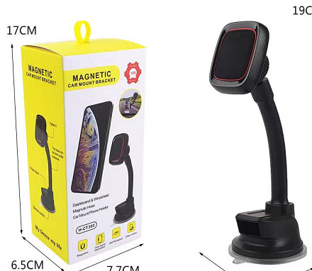 Windshield Air Vent Retractable Long Rod Magnetic Phone Holder Rectangular Magnetic Car Phone Holder