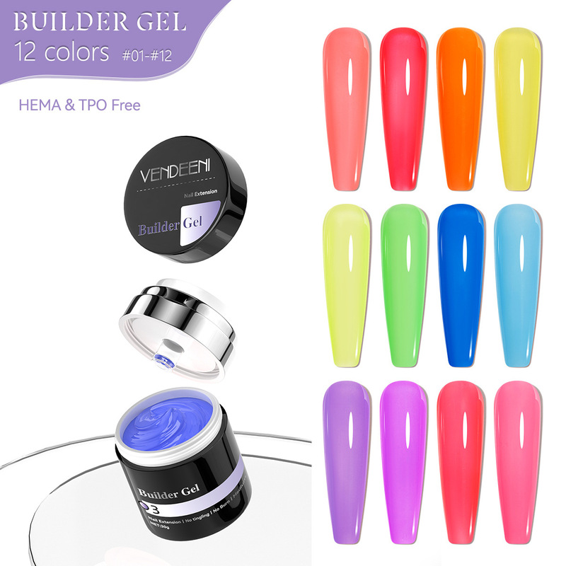 Vendeeni Multifunctional Fluorescent Extension Glue Press Tank Large Capacity Nail Painless Long-Lasting Extension Phototherapy Glue Vendeeni Multifunctional Fluorescent Extension Glue Press Tank Large Capacity Nail Painless Long-Lasting Extension Phototherapy Glue