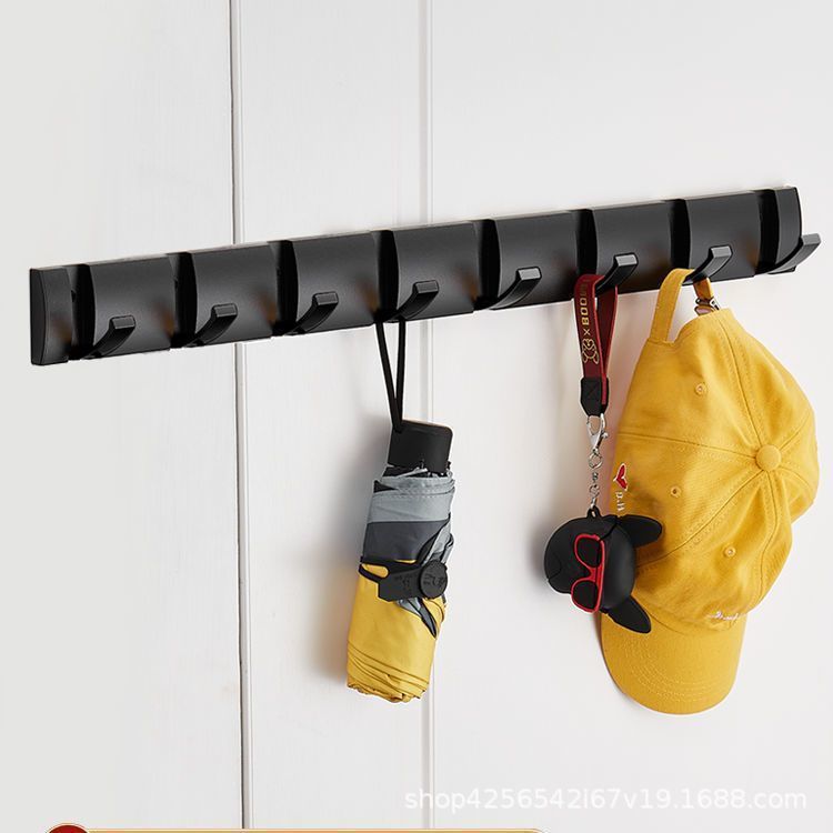 Gancho de ropa invisible creativo de aluminio espacial gancho de ropa de pared gancho de ropa sin perforar