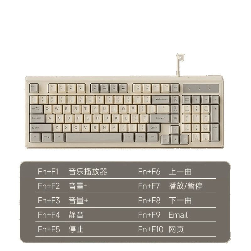  high quality mechanical keyboard, mouse, set, mute laptop, birthday gift