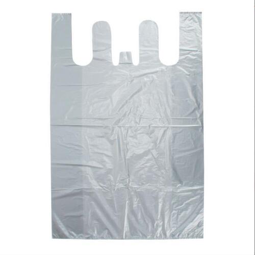 Silver Grey Large Plastic Bag Vest Bag Thickened Enlarged Clothing Packaging Logistics Bag Handheld Storage Packing Bag