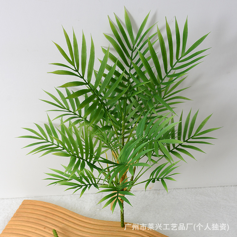 Simulation green plant 23 leaves 14 leaves bamboo sunflower plant wall flower box plant plastic material small sunflower palm leaves