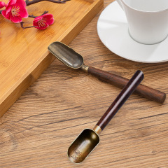 壱陸黒檀木茶匙仏手茶匙五点セット六君子茶道部品