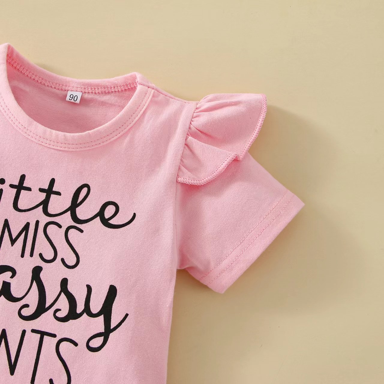 Overall for new born with letters, trousers, pants, headband, scarf, with short sleeve, tight 4