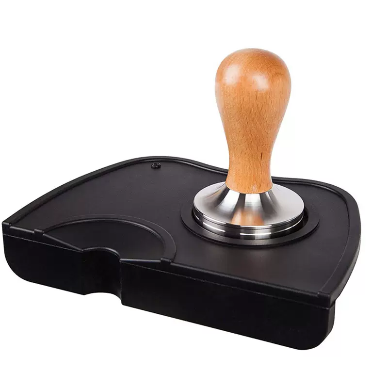 咖啡压粉器压粉锤304不锈钢木手柄填压器厂家批发激光LOGO