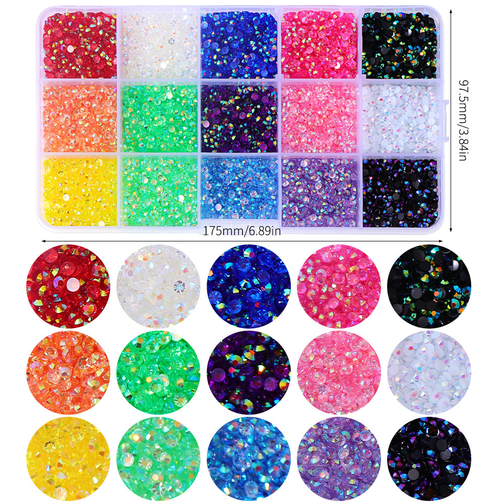 Manufacturer spot jelly resin flat bottom diamond diamond painting…