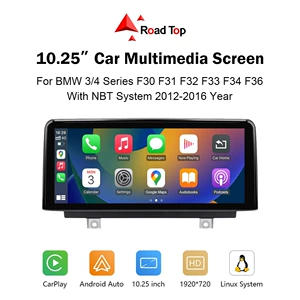 3 Seriyası/4 Seriyası NBT Radio Player üçün 10.25" Simsiz CarPlay Linux Sensor Ekranı