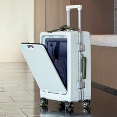 2025新款行李箱前开口登机箱免托运密码箱小型旅行箱20寸拉杆箱包