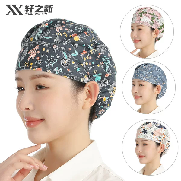Xuanzhi New Chef Hat for Women, Kitchen Anti-Oil Smoke, Women's Style, Suitable for Catering, Restaurant Cooking, Stir-Frying, Cafeteria, Nurse Work Hat
