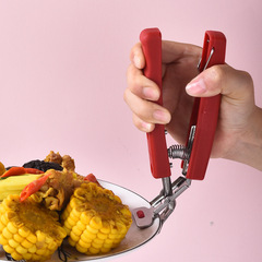 Kitchen stainless steel anti-scalding gift set, plate lifter, bowl clamp, pot holder, 5-piece set, practical gift set