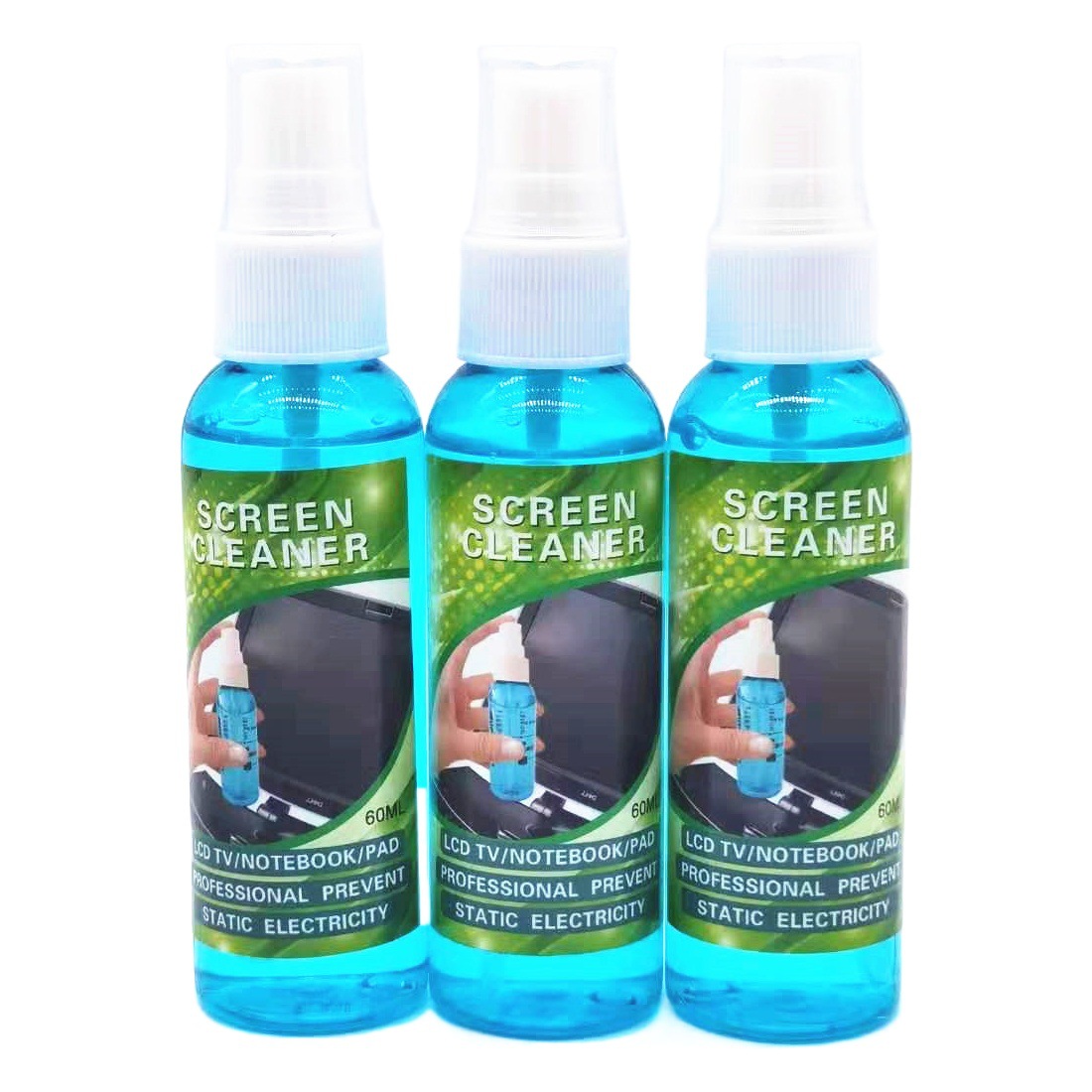 60ml Glasses Cleaner Color Bottle Glasses Cleaning Liquid Care Agent Mobile Phone Computer Screen Cleaner Can Print Logo