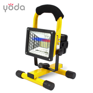 YODA W804 Portable Handheld 30w18650 Rechargeable LED Red and Blue Flash Work Inspection Floodlight