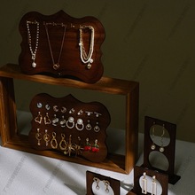 复古首饰展示架耳钉手链收纳板耳环架子饰品珠宝陈列拍摄道具摆件