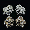 Metal golden Chinese hairpin from pearl, hair accessory, wholesale