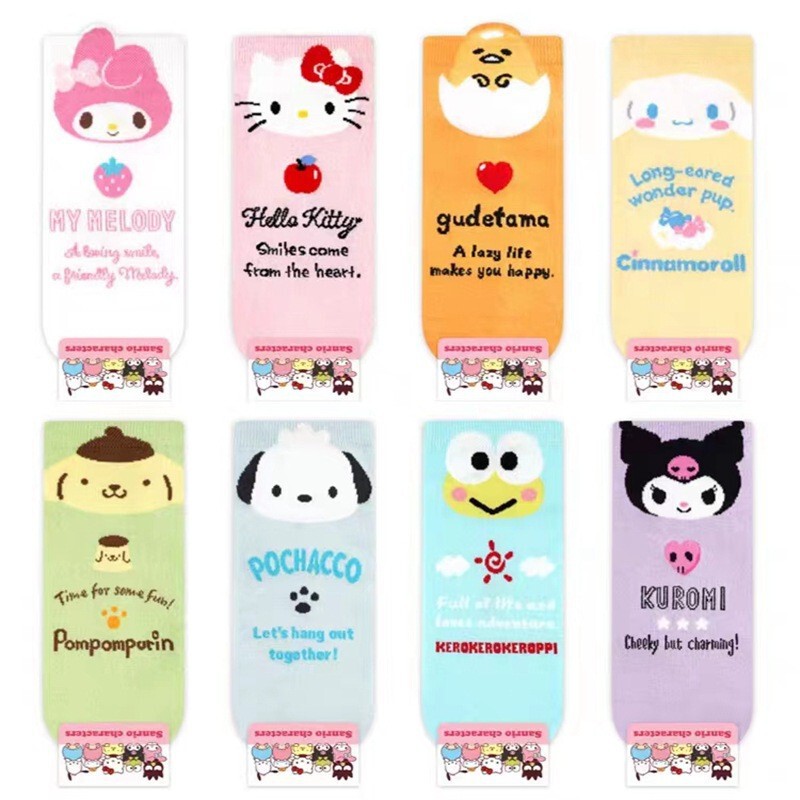 Cartoon cute Japanese girl's heart new socks women's combed cotton cute socks Korean style 200N Women's Boat socks Cotton