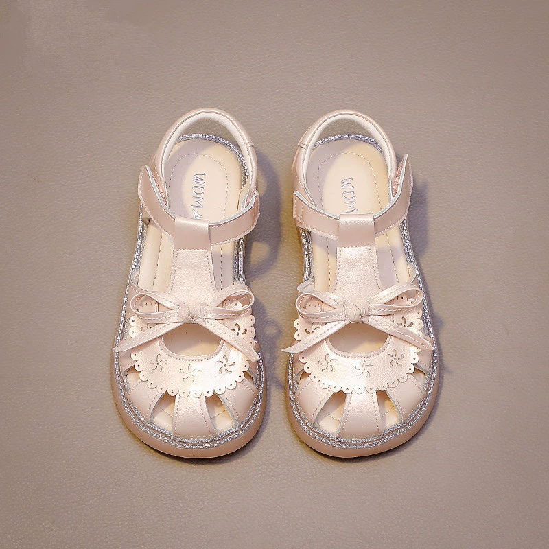 Обувь для девочек Детские сандалии 2025 лето новая маленькая девочка