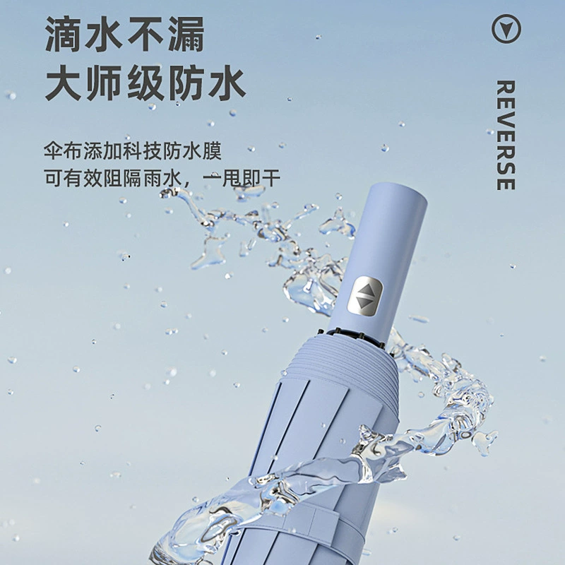 Automatic small handheld umbrella solar-powered for men and women, sun protection