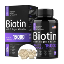 跨境复合维生素B胶囊Vitamin B biotin capsules生物素生发胶囊