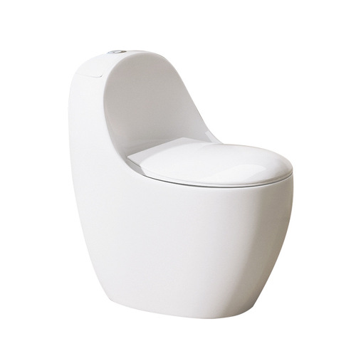 Integrated standard toilet, ceramic bidet, large-caliber toilet bowl, egg-shaped design for odor-proof, quiet, and water-efficient home use