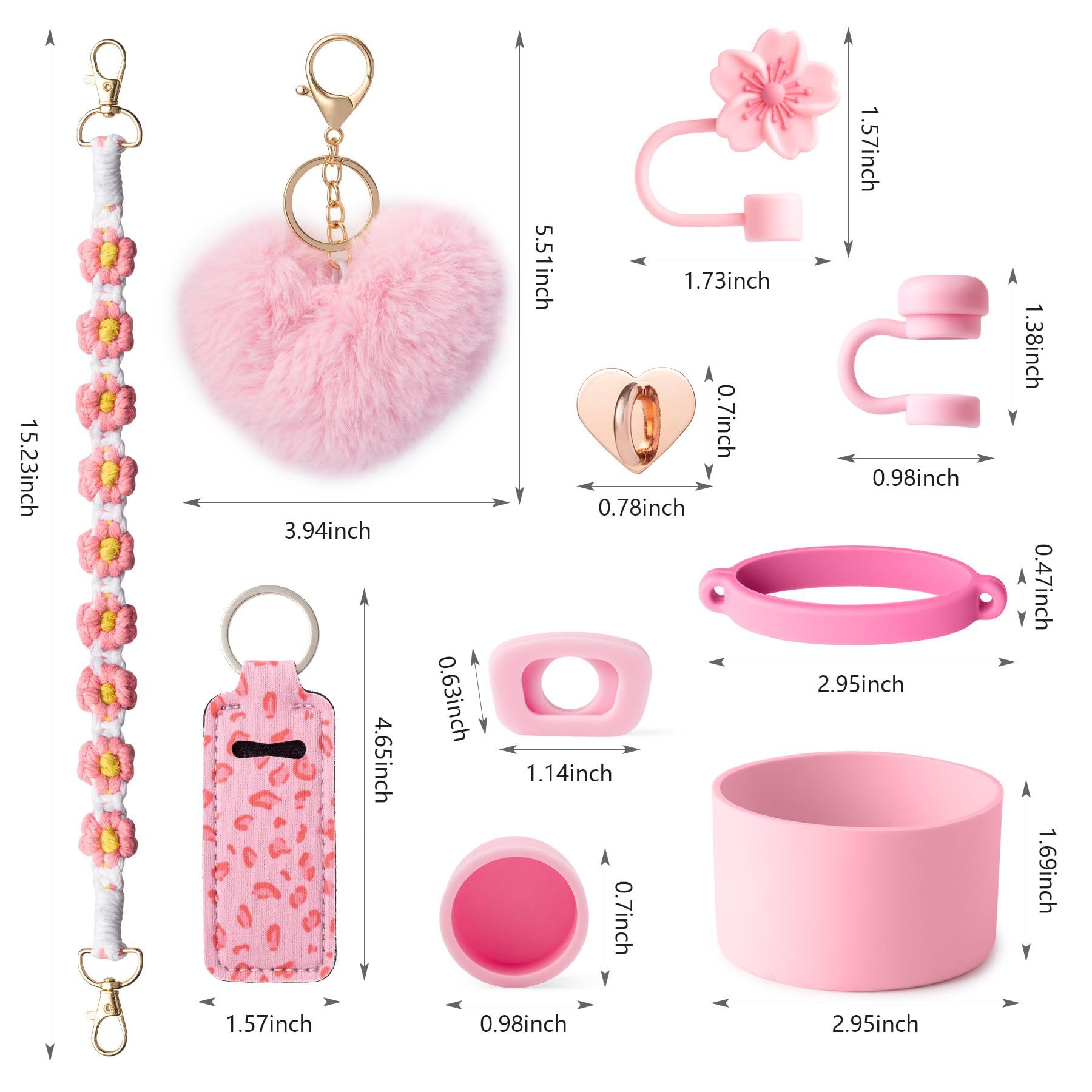 110g Weight Straw Decorative Cap Kitchen and drinking utensils 1 Set Quantity Banquet, Party Occasion Nylon, Plush, Silica Gel Material Multicolor Pattern Casual, Elegant Style Casual Elegant Multicolor Nylon Plush Silica Gel Straw Decorative Cap 1 Set 6