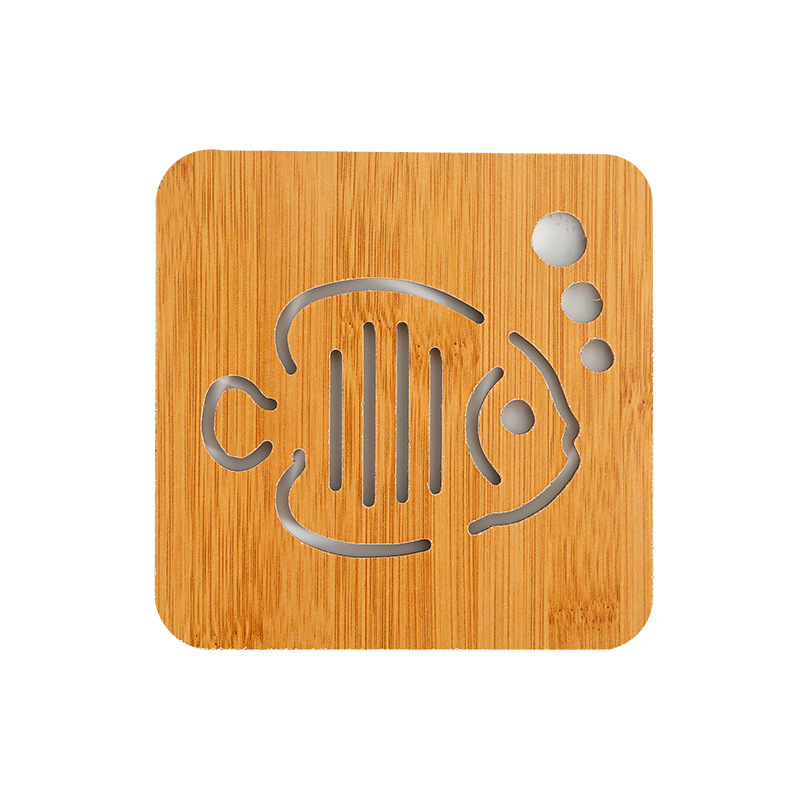 mesa de comedor casera almohadilla de aislamiento térmico cocina de bambú tazas almohadilla platos almohadilla de madera resistente a altas temperaturas