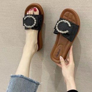 [Thick bottom] slippers female summer 2023 New thick soft bottom indoor fashion seaside beach outdoor slippers female